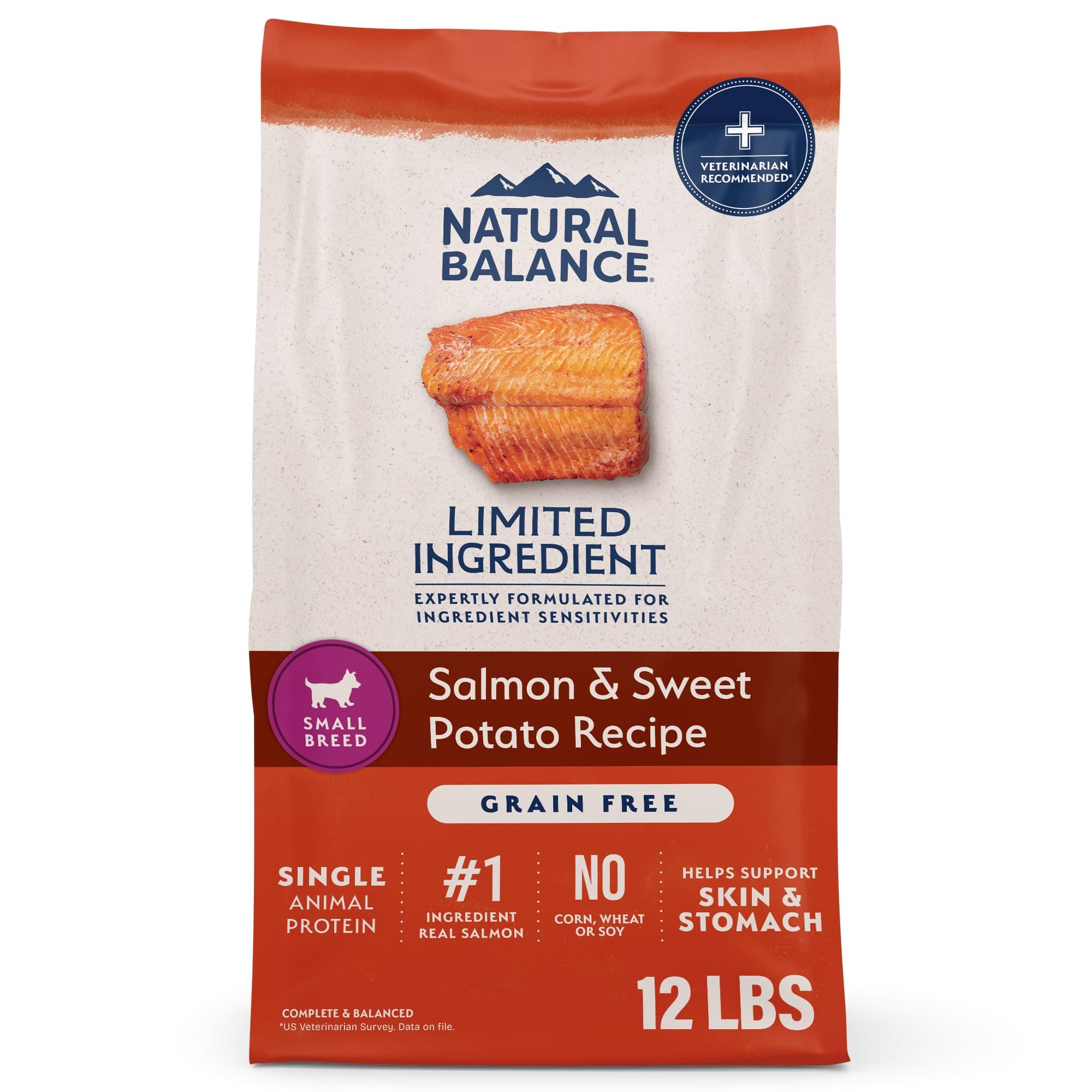 Natural Balance L.I.D. Salmon & Sweet Potato Dry Dog Food (Small Breed, 12 lb) product image