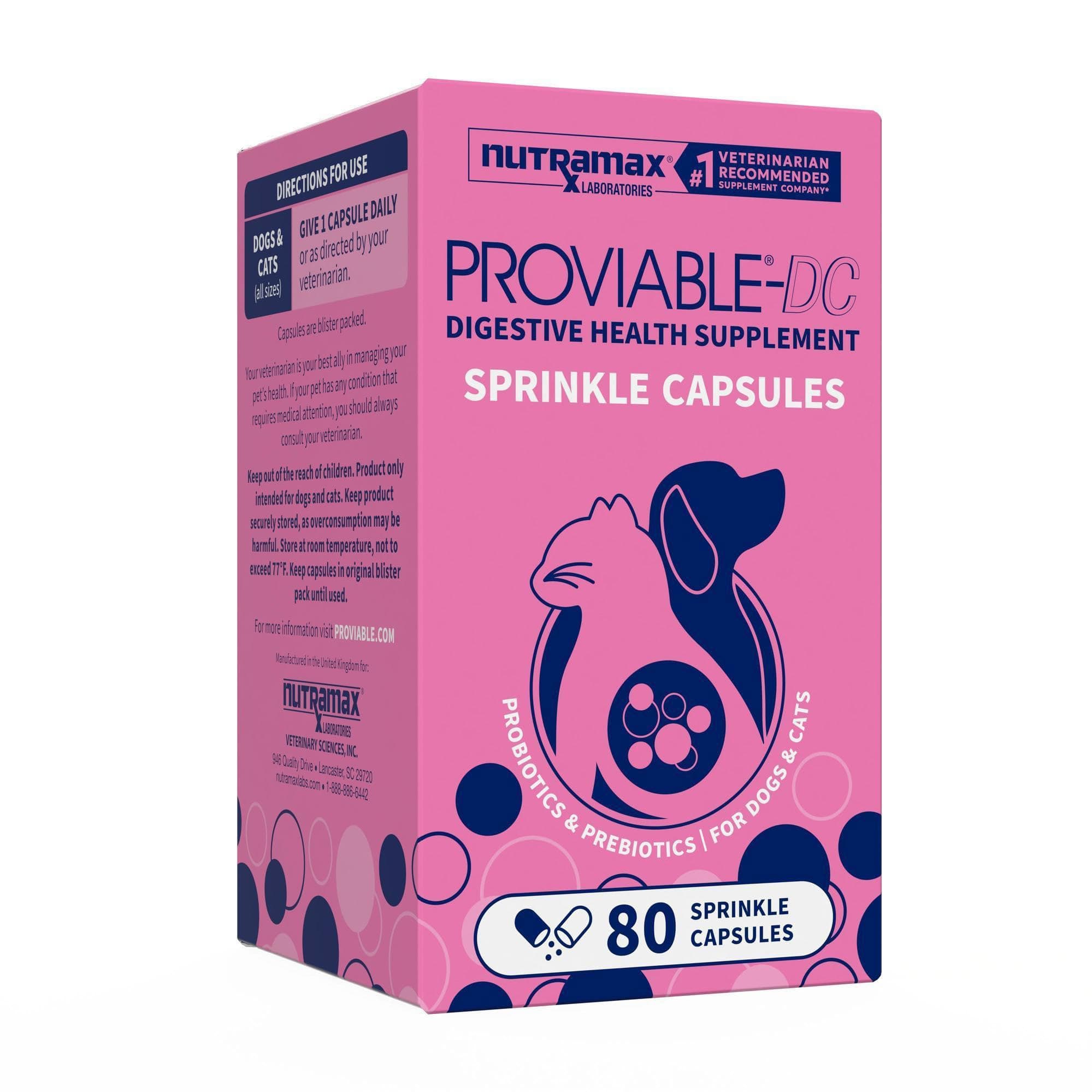 Nutramax Proviable Probiotics + Prebiotics (80 Capsules)