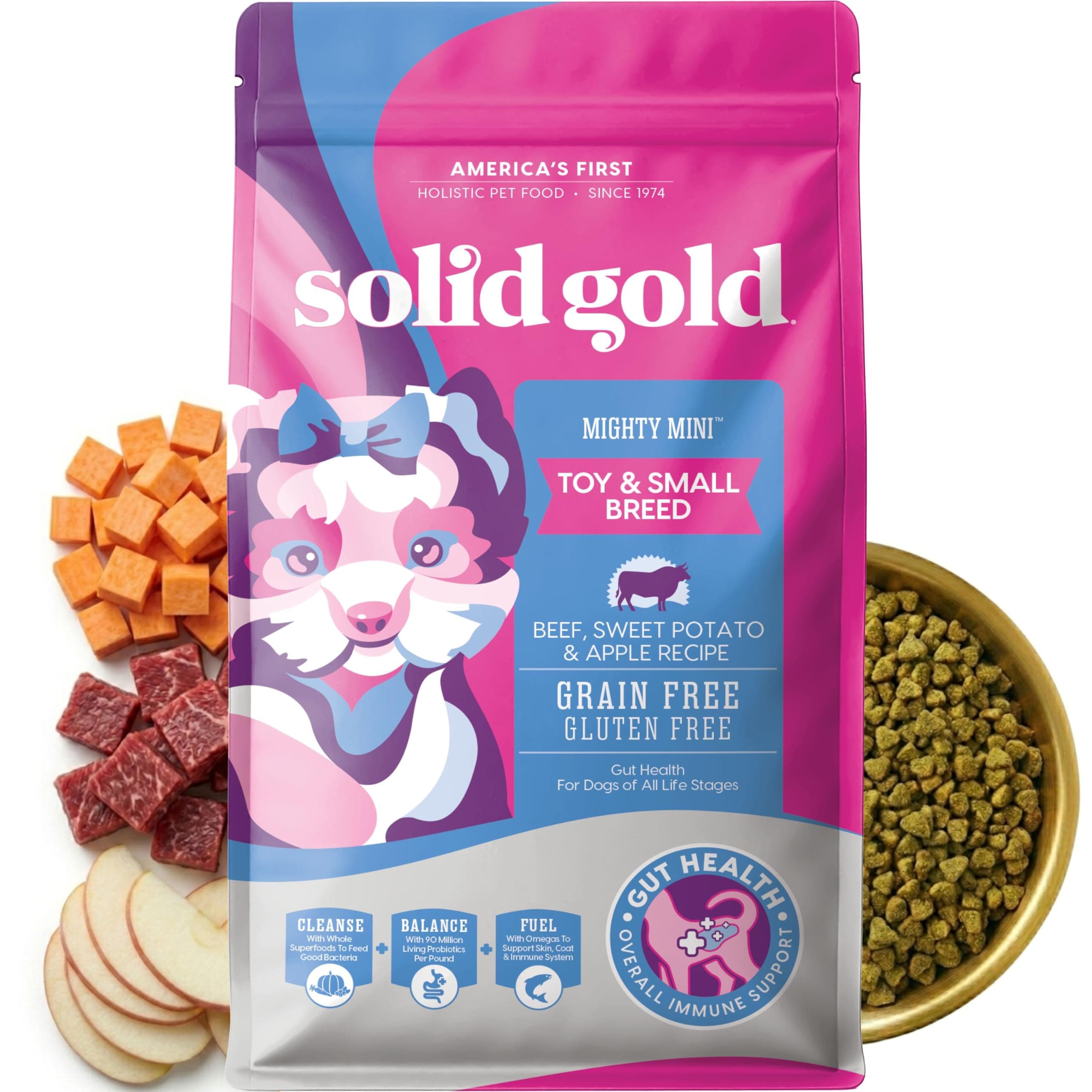 Solid Gold Mighty Mini Small Breed Dry Dog Food (Real Beef, 11 lb) product image