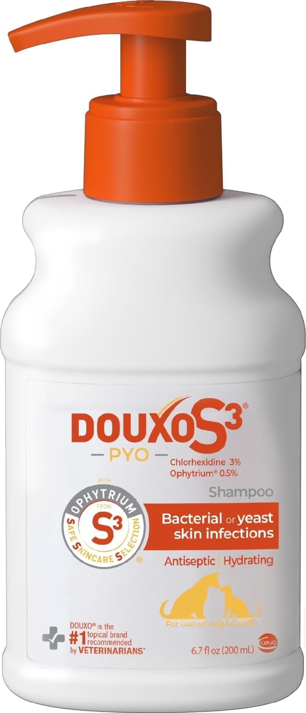 Douxo S3 PYO Medicated Dog Shampoo (3% Chlorhexidine, 6.7 fl oz)